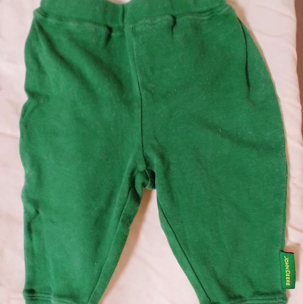 New john deere green jogging pants size 0/3M
